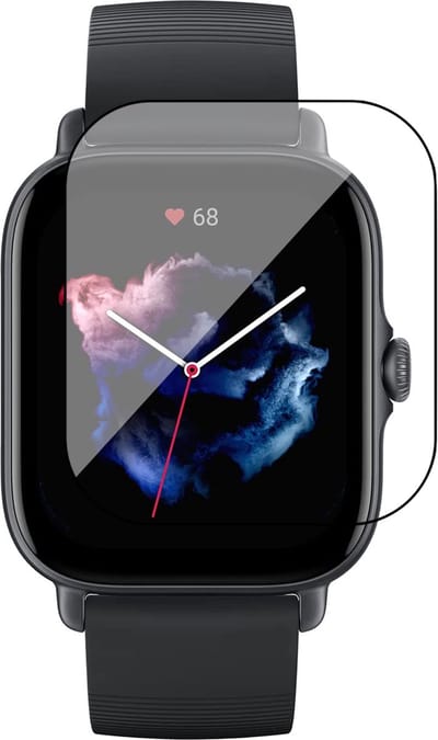 Screenprotector geschikt voor Amazfit GTS 3 - PET Glasfolie Full Screen Protector