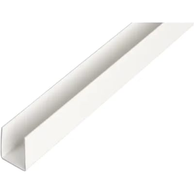Alberts U-profiel - Pvc Wit - 12x10x1mm 1m