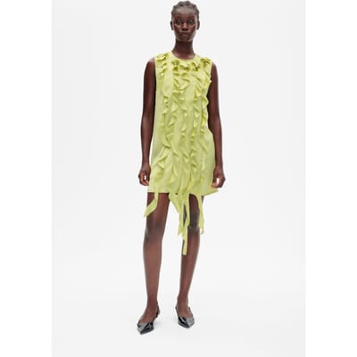 Baum und Pferdgarten Asda Dress Dark Citron Maat: 34 | Mini Jurken Outlet | Dames | Groen