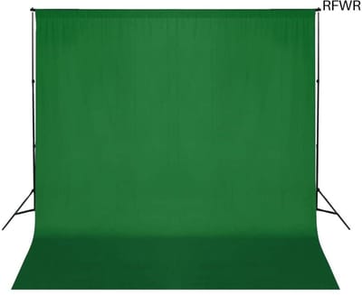 RFWR® Achtergrondsysteem met Groene Screen voor Fotografie en Video - 600x300 cm
