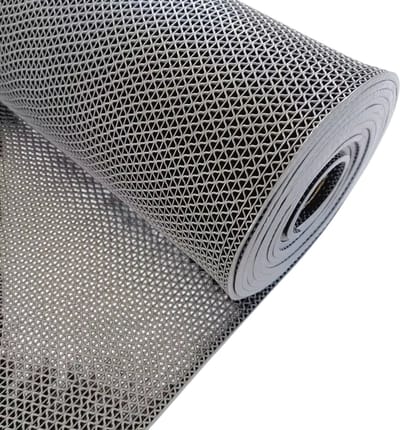 Antislip Badkamermat – Plastic Roostermat – Perforatie Vloermat voor Zwembad, Keuken of Toilet – Antislip Vloermat Waterbestendig en Veilig - Grijs
