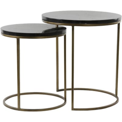 Light & Living bijzettafel sobrina Ø50x52cm - set van 2