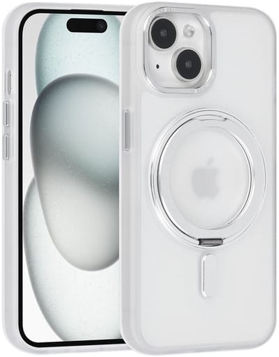 UNIQ Accessory Back Cover - Wit - Geschikt voor Apple iPhone 15 - Slanke pasvorm - Verhoogde randen