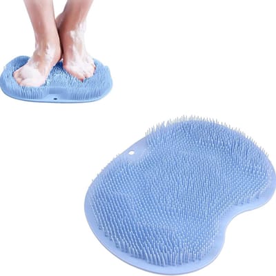 Verzorgende Voetenscrub Mat met Antislip Zuignappen voor Voetmassage, Spa en Pijnverlichting