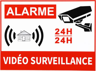 9 Stuks Video Surveillance Stickers voor Beveiligingscamera's en Alarmsystemen