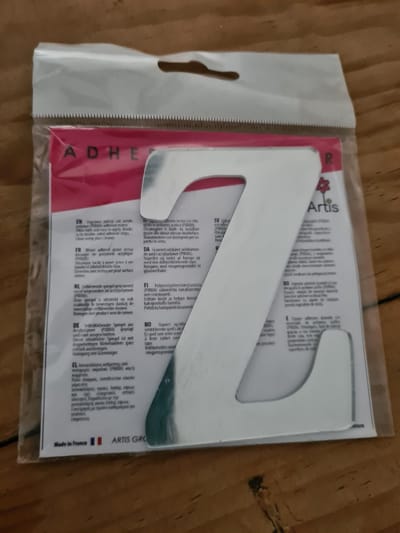 Letter Z Spiegel zelfklevend Artis