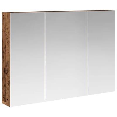 vidaXL - Badkamerspiegelkast - Oudhout - 100 - x - 14,5 - x - 70 - cm - Bewerkt - hout