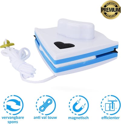 Magnetische Raamwisser - Ramenwasser - Magneet Raamreiniger- 3-8 mm raamdikte - Ruitenwasser