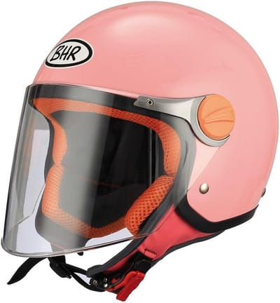 Kinder Motorhelm in Felle Schoolkleuren Maat 49/50