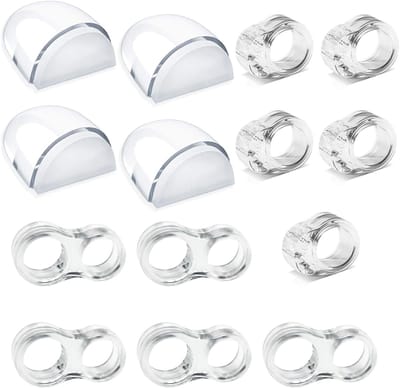 Dailygoods- Deurstopper Zelfklevend - 4 Stuks - Transparant - Schokdemping - Bescherming Muren/Meubels - Geschikt voor Gladde Vloeren - Deuraanslag