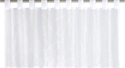 Elbersdrucke Bistro Gordijn Crossover Voile 48x140 cm transparant