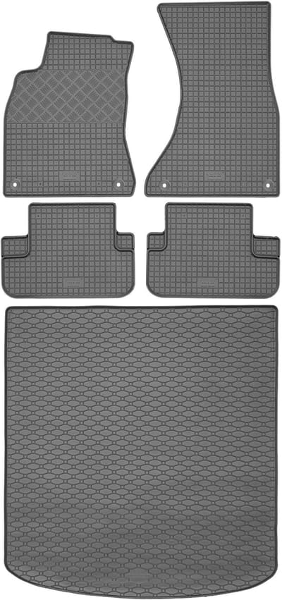 Rigum - Bagażnik en Dywaniki Set - Audi A5 8T Sportback - Zwart - Ergonimische Pasvorm