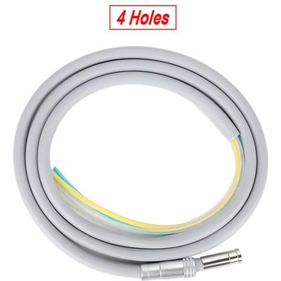 Nigf 2/4 Gat Tandheelkundige Siliconen Slang Inclusief Montagestuk Ideaal Voor Hoge/Lage Snelheid Lucht Turbine Handstuk Tandartsstoel Accessoires white