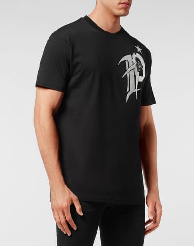 T-Shirt Ronde Hals Gothic Plein