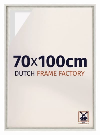 Baklijst 70x100 cm - White Wash - Geschikt voor Canvasdoek - MDF Baklijst Lausanne