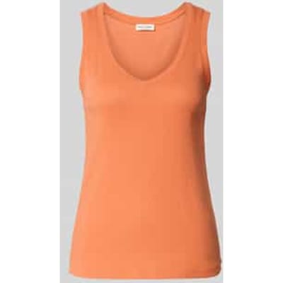 regular fit top van puur katoen