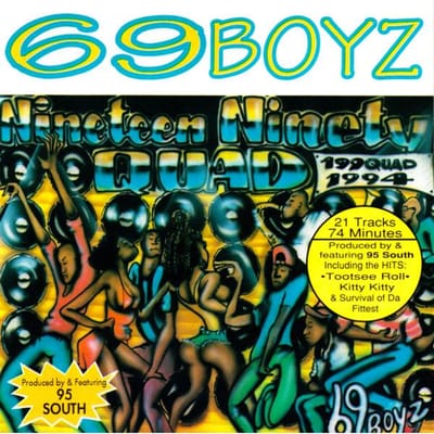 CD 69 BOYZ - Nineteen Ninety Quad 69012 Rip-It Records 1994 VS Rap & Hip-Hop/R&B Gebruikt white