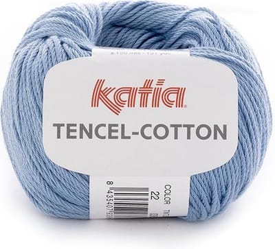 Katia Tencel-Cotton - 22 pastelblauw - Lyocell/Katoen Garen