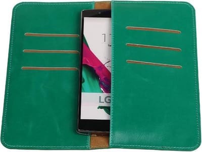 Groen Pull-up Large Pu portemonnee wallet voor LG