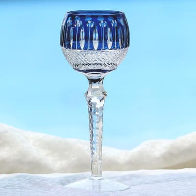 Handgemaakte Meerkleurige Handgesneden Wijnglazen Edo Kiriko's Hockglas Kelk Champagneglas Met Cadeaubox 140ml-230ml gray