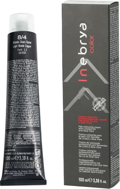 Permanente Kleur Inebrya Nº 8/4 Light Blonde Copper 100 ml