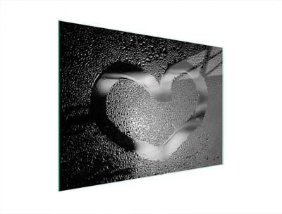 TMK ArtDeko - Glazen Snijplank - 40x30 cm - Hartmotief - Met Antislip - UV-Print