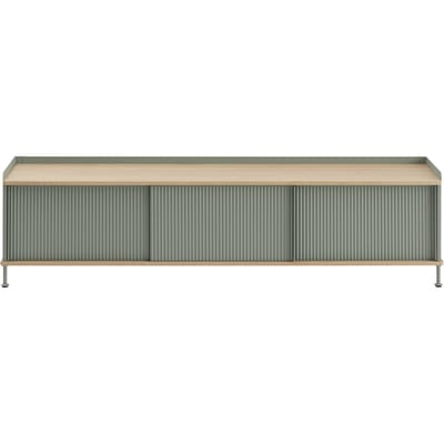 Muuto Enfold Sideboard - eiken/groen - 186 x 45 cm