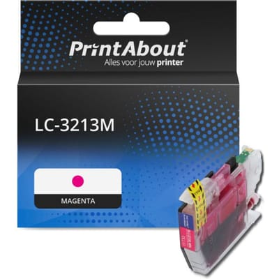 PrintAbout huismerk Inktcartridge LC-3213M Magenta Hoge capaciteit geschikt voor Brother