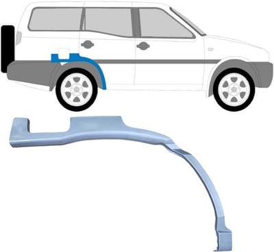 Reparatiepaneel achterspatbord voor Nissan Terrano II 1993-2005 / Rechts
