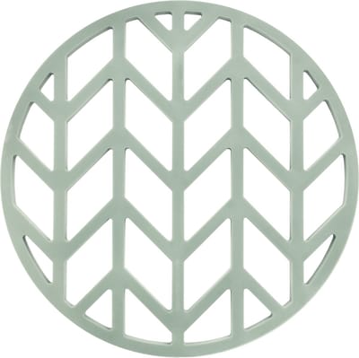 Krumble Pannenonderzetter - Pannenonderzetter hittebestendig - Pannenonderzetter Siliconen - Pannenonderzettters - Pijlen - Diameter 14 cm - Lichtblauw