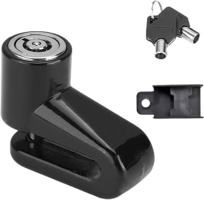 Schijfremslot Motor - Anti-diefstal slot - Beveiliging Voertuig - Uniek slotcilinderontwerp - 43mm Sleufdiepte - Zwart