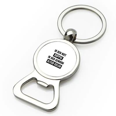 Akyol - ik ben niet koppig ik heb gewoon altijd gelijk flesopener - Quotes - altijd gelijk - koppig - grappige tekst - quotes - verjaardagscadeau - verjaardag - cadeau - kado - geschenk - gift - 9 bij 3 cm