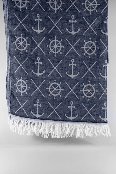 Lagina – Turkse hamamdoek – 100x180 cm – katoen – licht & sneldrogend – blauw