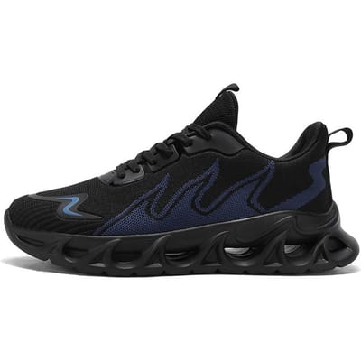 Herenschoenen Sneakers Herentennis Luxe schoenen Heren casual Trainer Race Ademende mode loafers hardloopschoenen voor heren 46 black