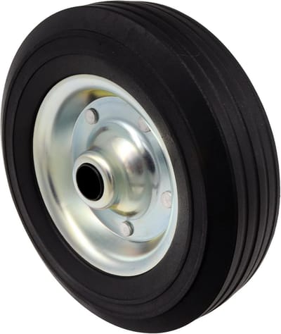 Steunwiel Reservewiel voor Aanhanger 200x60 mm Massief Rubber Stalen Velg