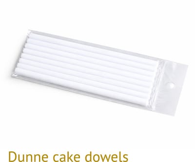 Bakdozen.nl Dowels - Voor Stapeltaarten - 30 cm - Ø 0,8 cm - 8 Stuks -Dun