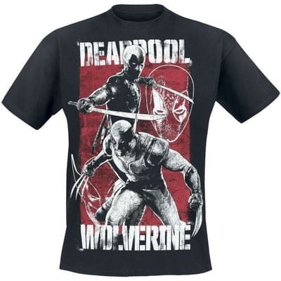 Deadpool - Disney T-shirt - Deadpool And Wolverine - S tot XXL - voor Mannen - zwart