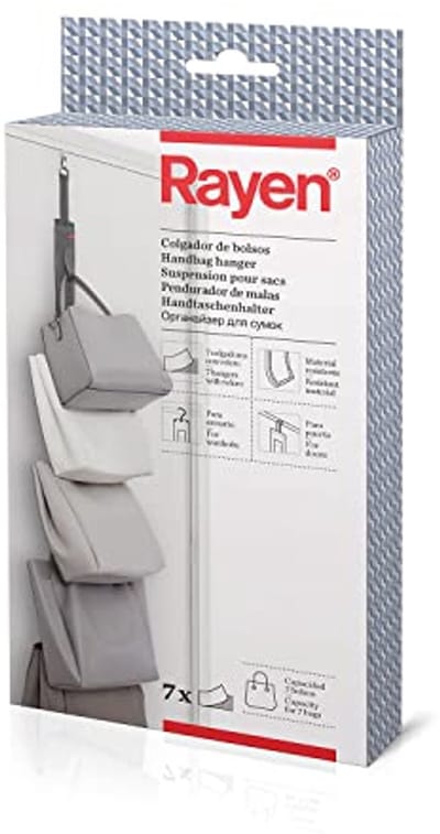 Haken voor Deuren en Kasten met 7 Klittenband Haken - Donkergrijs
