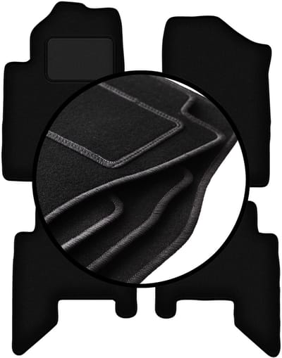 Complete set veloursmatten voor: Nissan Pathfinder 5-zits (vóór facelift) (2005-2010)