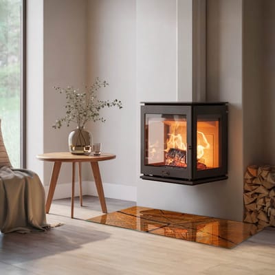 Coloray Vloerplaat Houtkachel - Plaat onder Houtkachel - 120 cm x 60 cm - Kachel Onderplaat - Oranje Vloerplaat Kachel - Verwarmingsaccessoires - Onderplaat Kachel - Houtkachel Vloerplaat - Vloerplaat Voor Kachel