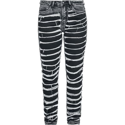 Rock Rebel by EMP - Rock Jeans - Cut-out Scarlett Jeans - W27L30 tot W33L32 - voor Vrouwen - zwart