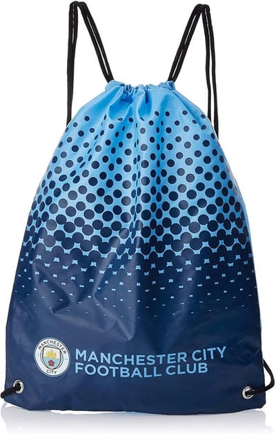 Sporttas met Clublogo - Gymtas Trekkoord - Sport Training - Groot Hoofdvak - 45 x 34 cm - Blauw