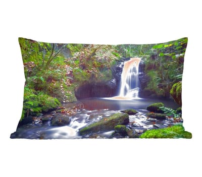 Sierkussens - Kussentjes Woonkamer - 50x30 cm - Waterval - Natuur - Water