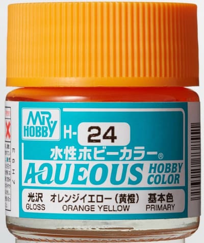 Gunze H-024 - Orange Yellow Glanzend - Mr. Hobby Aqueous Modelbouwverf 10ml