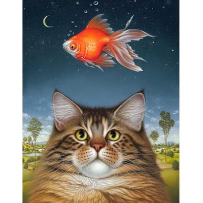 Volledige boor ronde woondecoratie diamant borduurwerk foto DIY muurschildering 20X30CM gray