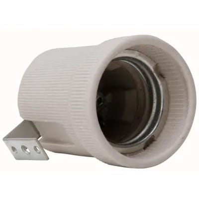 Kopp Lamphouder E27 Porselein Met Een Bevestigingsbeugel