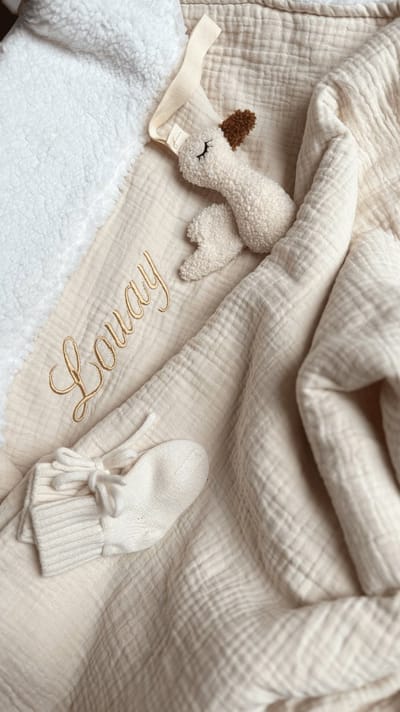 Comfykids©| Deken | hydrofiel | Teddy | Oeko-tex | Gepersonaliseerd