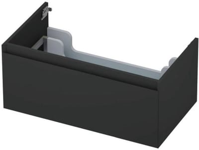 INK - Onderkast 1 Lade Greeploos Gelakt 45gr - 800x450x350 Mm - Mat Antraciet