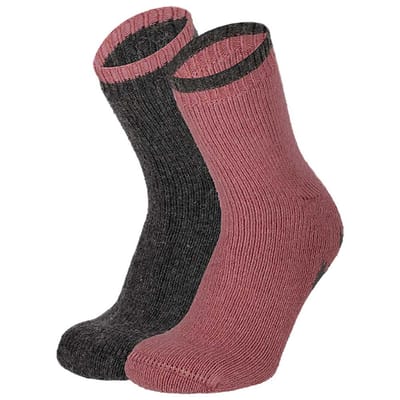 Morethansocks - Alpaca wollen huissokken dames - 2-Pack - Maat 35 t/m 42 - anti slip sokken - huissokken dames - warme sokken - slofsokken