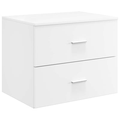 vidaXL - Wandgemonteerde - Badkamerkast - Wit - 62,5 - x - 44,5 - x - 50 - cm
